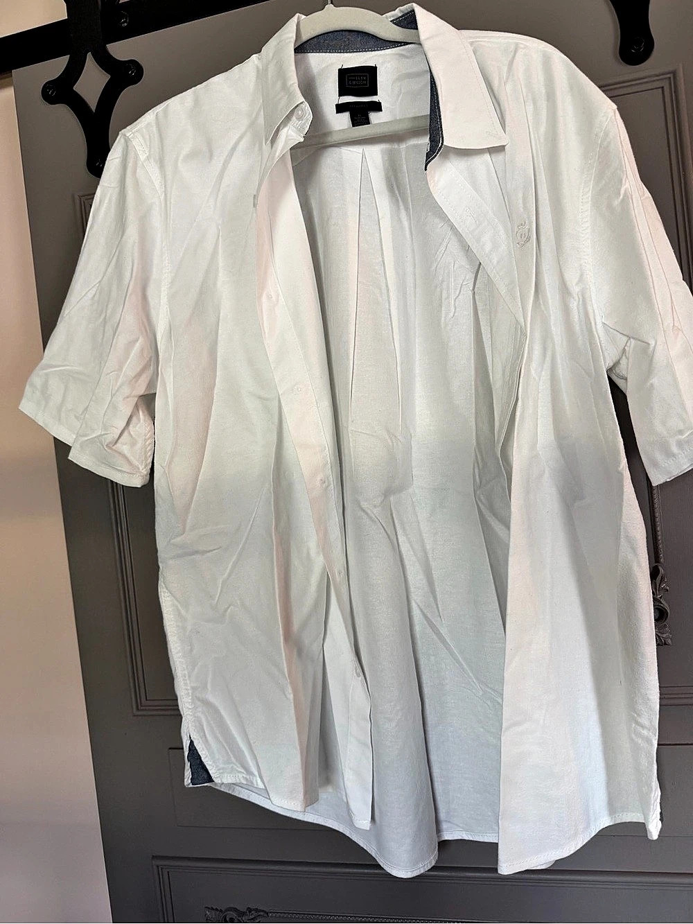 14th & Union Men's White Short Sleeve Shirt Size XL Like New